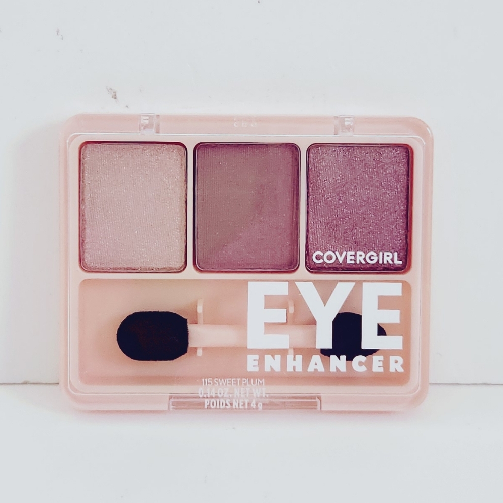 ⭐4/$15 CoverGirl 3-Kit Eye Enhancers Eye Shadow Sweet Plum